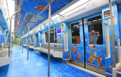 昆明地鐵1、2、6號(hào)線列車車廂內(nèi)廣告