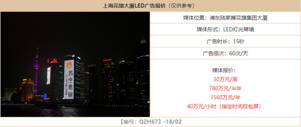 上?；ㄆ齑髲BLED屏廣告報(bào)價(jià)