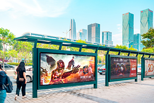 全國候車亭廣告案例，院線電影北京候車亭廣告，廣州候車亭廣告，深圳候車亭廣告