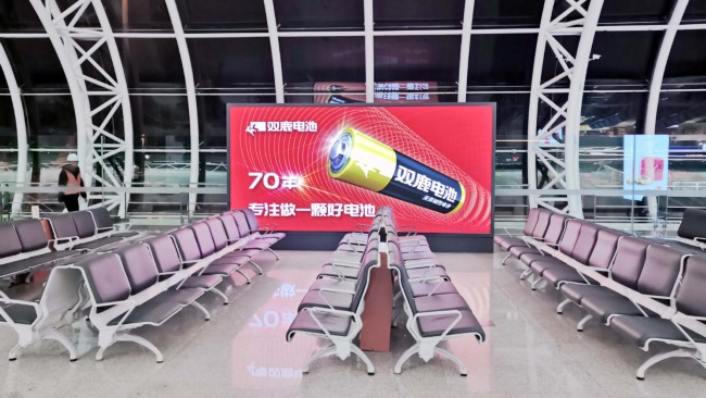 寧波機(jī)場(chǎng)廣告價(jià)格收費(fèi)，寧波櫟社機(jī)場(chǎng)T1航站樓出發(fā)到達(dá)熱門廣告牌