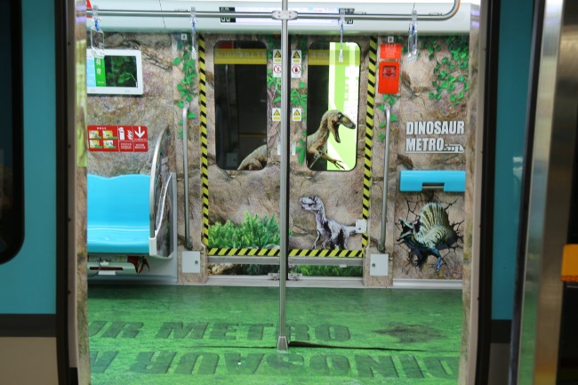 常州地鐵恐龍創(chuàng)意全景內(nèi)包車廣告上大分！常州地鐵列車廣告價(jià)格