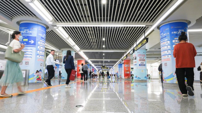 南寧地鐵3號(hào)線總部基地站廣告投放種類，南寧地鐵站內(nèi)廣告價(jià)格