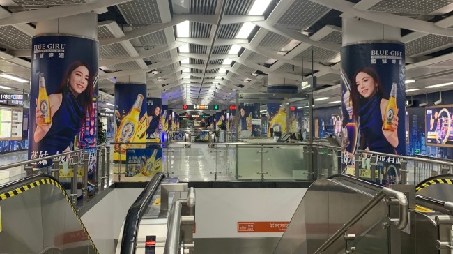 廈門1號(hào)線呂厝站地鐵站廳墻貼廣告投放，廈門地鐵廣告價(jià)格