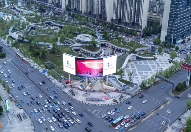 貴陽金融城悅?cè)粫r光LED廣告投放，貴陽戶外大屏廣告價格