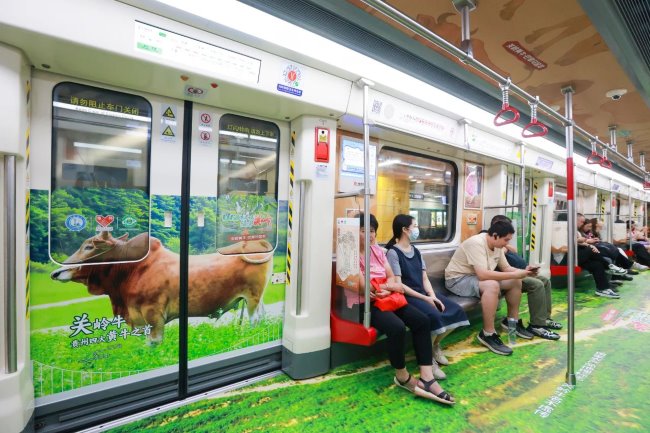 廣州地鐵9號線內(nèi)包車廂貼廣告投放，廣州地鐵全包車廣告價格