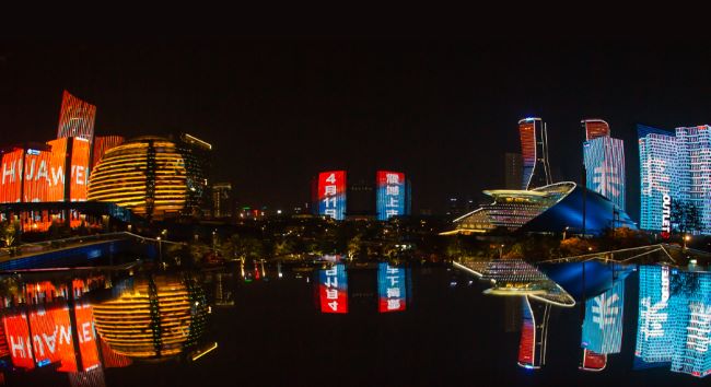 杭州錢江新城燈光秀大屏廣告投放，杭州地標(biāo)樓體LED廣告價格